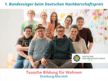 1. Bundessieger: Tausche Bildung für Wohnen aus Duisburg