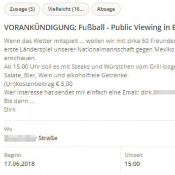 Dirks Einladung (Bild: nebenan.de)